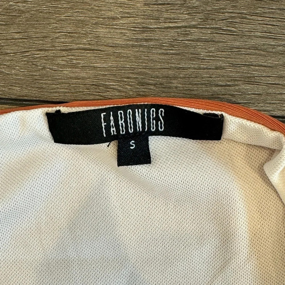 NWT FABONICS Women Orange Halter Bikini Set Size S - Picture 6 of 6